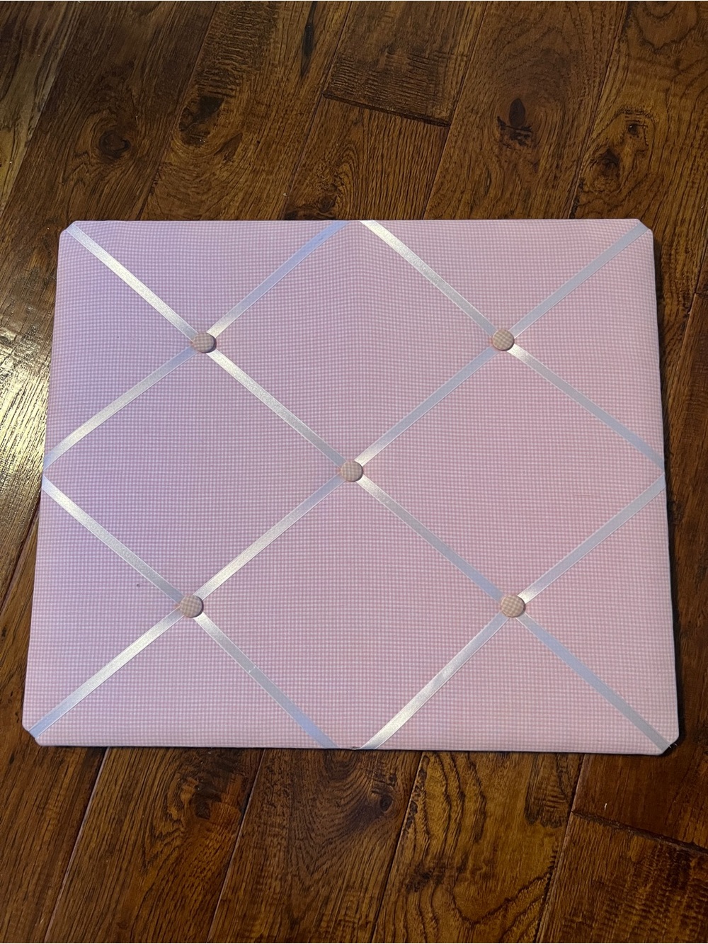 Pink Ribbon Memory Board - Decorative Wall Organizer